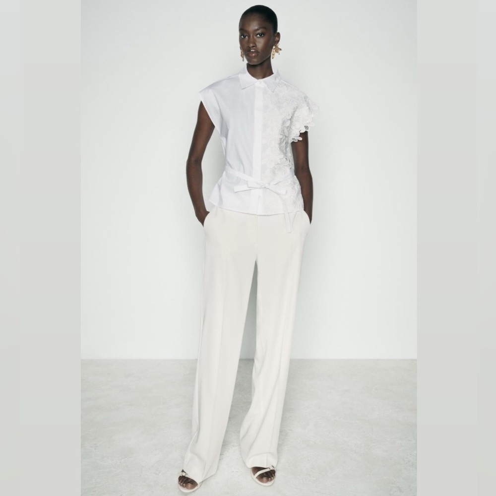 High waisted Straight Cut Pant